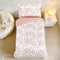 TANOFAR Floral Toddler Bedding Set for Girls, 4 Pieces Soft Microfiber Crib