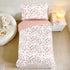 TANOFAR Floral Toddler Bedding Set for Girls, 4 Pieces Soft Microfiber Crib