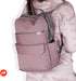 1 LB Backpack 11 RED ROVR Roo Lightweight Diaper Bag | organizational pockets| Durable & Water-Resistant (Mauve)