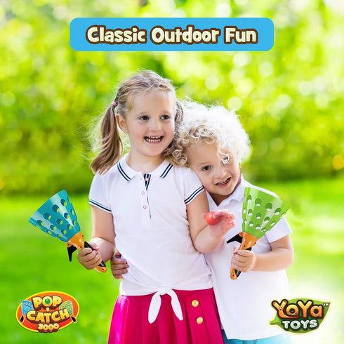 YoYa Toys Pop and Catch Ball Game - Sports & Outdoor Play Toys for Kids Ages 8-12 - Exciting Yard Activities - Perfect