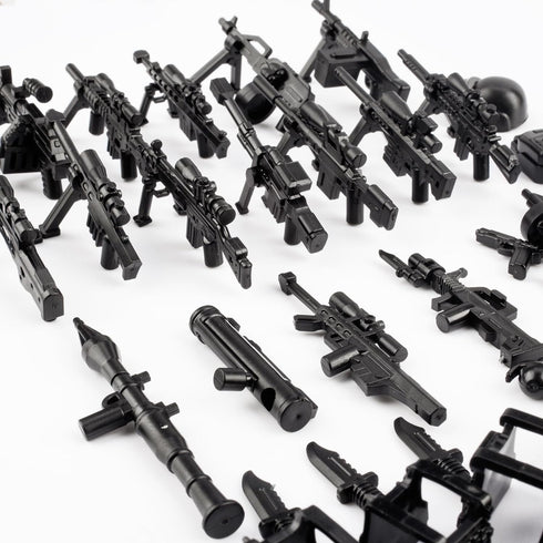 83 Pcs US Army Toy Soldiers Figures Battle Toy Set, Military Weapon Pack Compatible with Major Brand Building Blocks