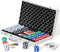 Boyzhood Poker Set - 300 Pcs Poker Chips with Aluminum Travel Case, 11.5 Gram for Texas Holdem