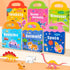 pinkking 3-6, 3+ Magnetic Reusable Sticker Book for Kids Ages Vehicles Truck with City Playboard Refrigerator Magnet