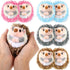 8 Pieces Mini Hedgehog Plush Toys Animal Stuffed DIY Keychain Accessories for Baby Birthday