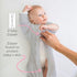 SwaddleDesigns Transitional Swaddle Sack, Small, 0-3 Month, Sterling Dots, Arms Up Half-Length Sleeves
