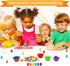 74 Pieces Counting Sorting Bears Set, Sensory Bin Tools with 60 Rainbow Sorting Bears, Tweezers, Scissors Clips,
