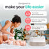 Rope Diaper Caddy - Storage for Baby and Toddler Items - Portable Cotton Organizer Easily Holds Diapers, Wipes