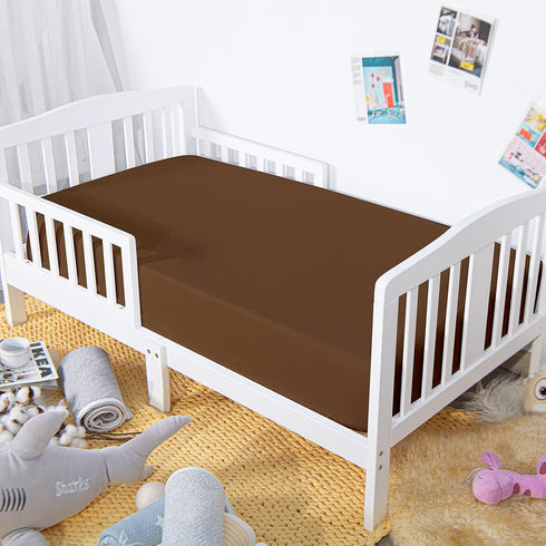 Generic 100% Brushed Microfiber Fitted Crib Sheet 2 Pack Super Soft and Cozy