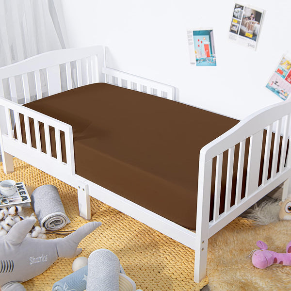 Generic 100% Brushed Microfiber Fitted Crib Sheet 2 Pack Super Soft and Cozy