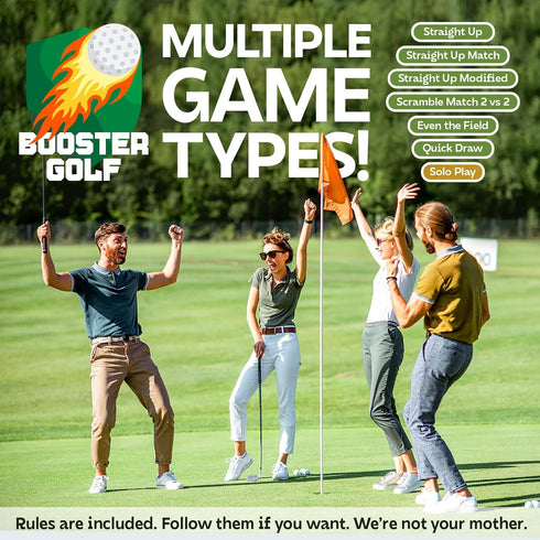 On-Course Golf Game - 100 Interactive Playable Cards - Multiplayer Game for 1-4 Players - Perfect Gift for Any Golfer