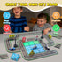 Set Pullback Set 3-5 4-8 5-7,Preschool Magnetic Tiles Road with Car & Magnet Ship,Traffic Themed Magnetic Building