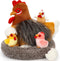 Egg Laying Hen Chicken Stuffed Animal Plush Toys, Stuffed Chicken with Baby Chicks and Coop, Kids Chicken Toys for