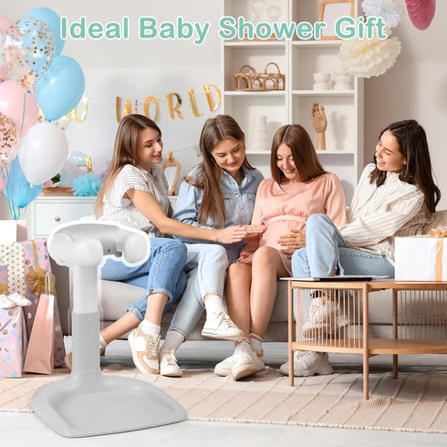 dorabaliy 6-36 Baby Shower Standing Support with Anti-Slip Base and Shower Head Holder, Adjustable Height/Width Baby