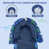2-in-1 Set Baby Car Seat Head Support with Extra Headrest, Babybody Supports with Shoulder Pads for Newborn, Adjustable