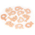 12 Pcs Teething Toys for Babies, Natural Wooden Teething Rings, Handmade Hanging Ring Set, Pain Relief for Infants