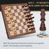 2 1 Set, 15" 2 Sets Set in Magnetic Wooden Chess and Checkers Board Game Folding Chess Boards with Extra Queens