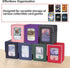 MTG Deck Box for Commander Display, Fits 100 Double Sleeved Cards, Black/Grey Card Storage Box with Dividers