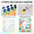 Aestalrcus 8-12, 8 8 Inch Easter Paint by Numbers Kit for Kids with Frame, Easter Bunny Paint by Numbers for Kids Ages