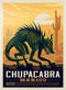 MyPuzzle Mythical Creatures: Chupacabra, Vintage Poster - Premium 1000 Piece Jigsaw Puzzle for Adults