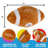 Baby Football Plush Rattle - Baby Boy Stuff for Gifts, Toddler Football Toys, Baby Rattles & Plush Rings, Engaging Learning for Boys and Girls - Ages 0-36 Months