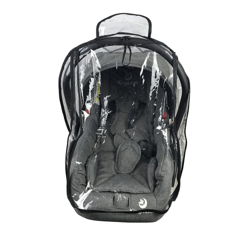 LLUFO Baby Car Seat Rain Cover Universal Weather Shield Waterproof,Easy Access Zipper,Side Ventilation,EVA