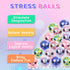 VESPRO 12 Pack Set Fidget Stress Balls for Adults, Cute Octopus Stress Relief Stress Ball, Bulk Squishy Squeeze Ball