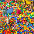 Ball Pit Balls Phthalate Free BPA Free Crush Proof Plastic - 7 Bright Colors in Reusable Play Toys for Kids with