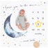 Pondering Pine Organic Baby Monthly Milestone Blanket Boy - Love You to