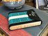 Unique Lightweight Folding Travel Cribbage Game | Portable Travel-Size Cribbage Board Set (Teal & White)