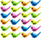CAILEZHI 24 Pcs Bird Water Whistle Party Whistles for Kids Novelty Water Warblers