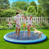 COMMOUDS Summer Pet(87Inch) Splash Pad for Kids and Dogs, Non-Slip Sprinkler Pad Thicken Pool Outdoor Water Toys