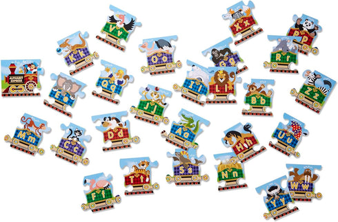Melissa & Doug Alphabet Express Jumbo Jigsaw Floor Puzzle (27 pcs, 10 feet long)