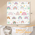 1-Inch 50" 50" Tummy Baby Play Mat, Thick Foam X Playpen Mat,Waterproof & Non - Slip Playmat for Baby Play on Floor