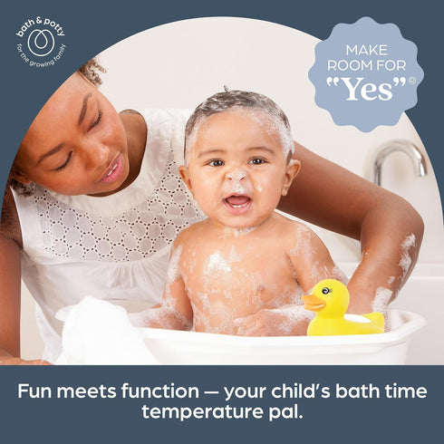 Floating Duck Bath Thermometer for Babies - Instant Digital Water & Room Temperature Reader