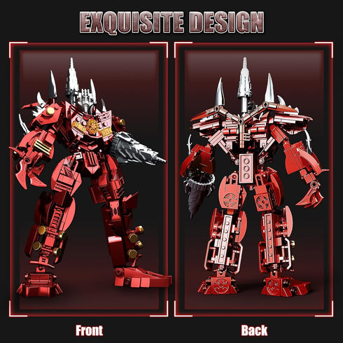 Set, 437 HIGH GODO Red Drill Mech Robot Building Blocks Toilet Upgraded TV Figure Mech Model Building Kit, Cool