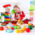 FunMission 134 Playset Pcs Toy Kitchen Accessories, Toddler Pretend Cooking Toys with BBQ Grill, Pressure Cooker