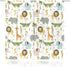 52W 84H Inch MESHELLY Baby Boy Safari Animal Curtains X Rod Pocket Kids Room Decor Woodland Jungle Cartoon Lion