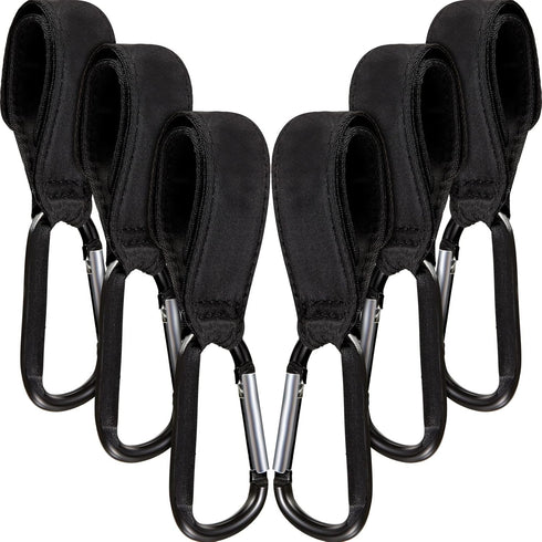 6 Pack Baby Stroller Hooks for Hanging Diaper Bags, Multipurpose Clips for Grocery Shopping Bags, Stroller Accessories