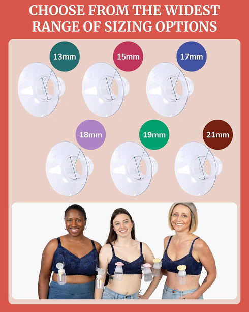 24mm 21mm Momcozy, Flange Inserts for Breast Pumps - Silicone - Convert to - Pump Parts Replacement - Compatible
