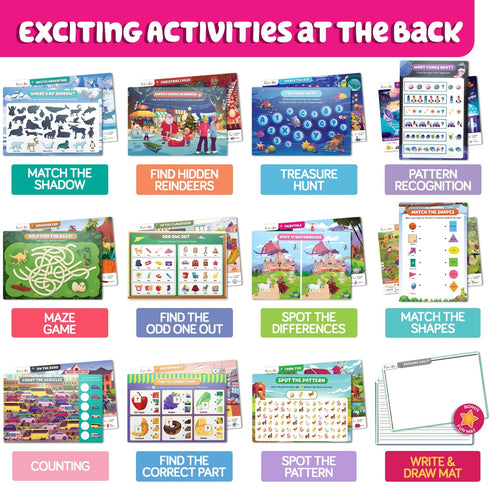 3, 4, 5, 6 Search and Find for Kids & Toddlers - Preschool Learning Activity Book, Art and Craft Supplies, Seek Find