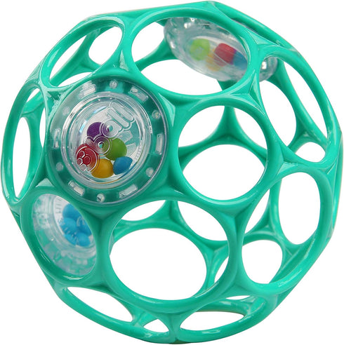 Bright Starts Little Shakers 6pc Gift Set, BPA-Free Easy-Grasp Baby Rattles and Teethers, Unisex, 3 Months+