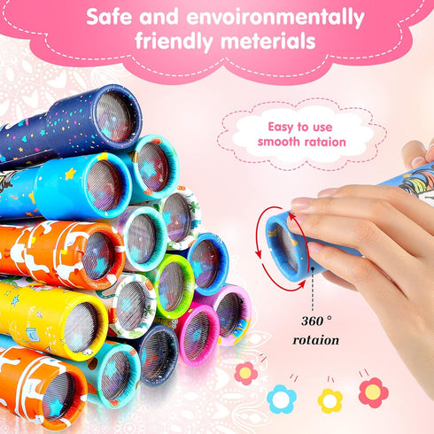 15 Pcs Classic Kaleidoscopes Kids Birthday Party Favor, Vintage Educational Toys, Stocking Stuffers, Goodie Bag Fillers