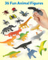 Playset, 3 4 5 Coogam Sorting Toys for Toddles, Animals Figures Dinosaurs Birds Insects Cognition Matching Game Fine
