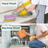 BABELIO Powerful Suction Plates for Baby and Toddler, 3 Pack, 100% Food Grade Silicone Divided Plates, BPA Free