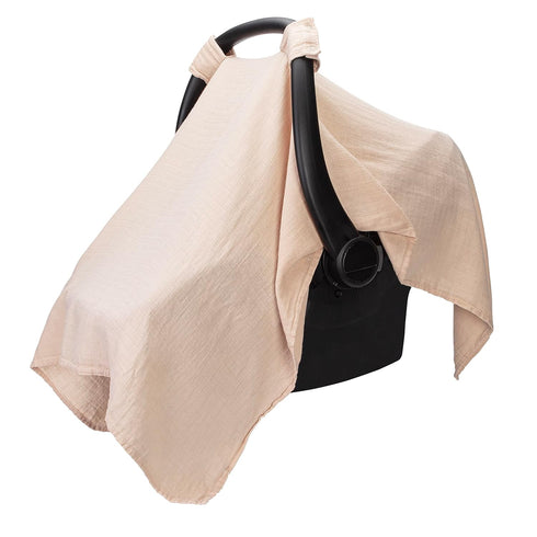 Pack 3) Comfy Cubs Baby Car Seat Cover and Easy Swaddle Blanket Bundled (Large