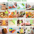 50PCS Set Kids Kitchen Cooking - Crocodile Wooden Kid Safe Knife Cutting Board Apron Gloves Fruit Vegetable Crinkle