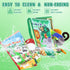 Baby Books 0-6 Months, 2PCS Crinkle Cloth Book for Tummy Time, Newborn Infant Teether Toy, Early Development Soft Toys