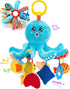 hahaland Baby Toys 0-6 Months - Car Seat Toys Octopus Toy with