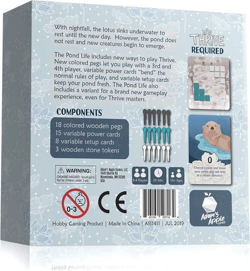 Thrive Pond Life - Board Game Expansion Kit - Adds 3-4 Players and Pond Creature Abilities