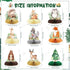 Fumete 9 Pack Woodland Animals Honeycomb Centerpieces, 3D Table Topper Baby Shower Decorations for Green Forest Theme